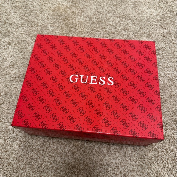 NIB Guess Blue Jean Ankle strap Wedge Heels - Picture 6 of 6
